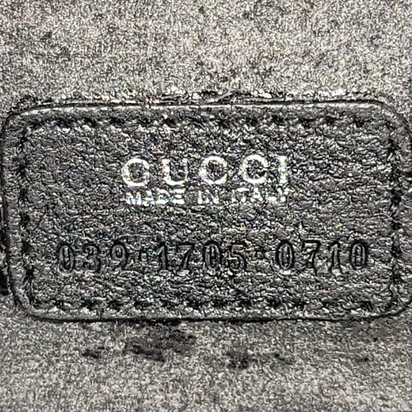 Gucci Cat Pebbled Leather Black Vanity Case Toiletry Case 2way Shoulder Bag - Picture 9 of 16